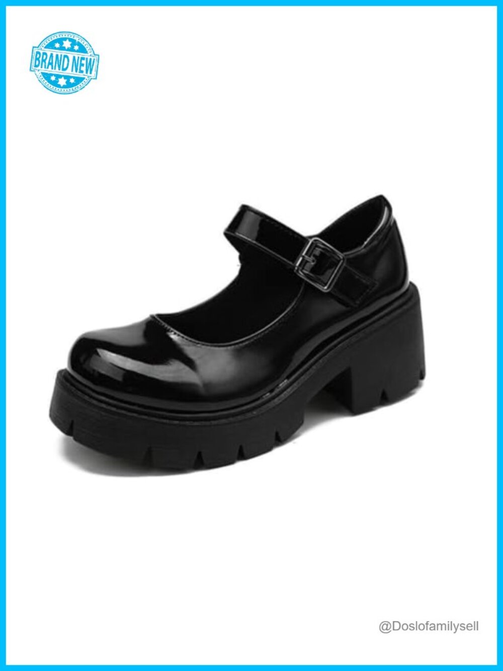 Platform Mary Janes Chunky Block Heel Goth Uniform Dress Shoes